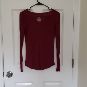 Maroon long sleeve shirt!